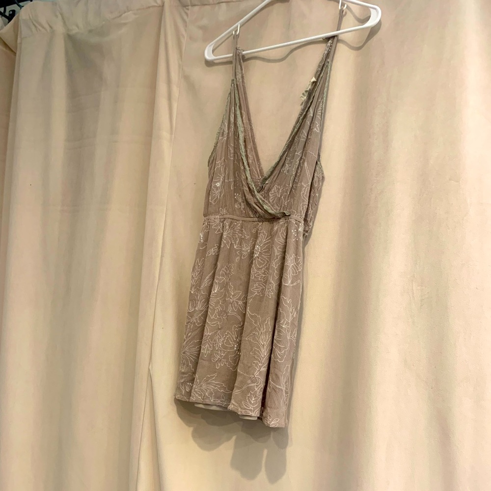 ONETHELAND embroidered boho minidress, size L